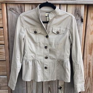 NWOT! - BASS & Co. Heritage Collection - Button Front Twill Jacket
